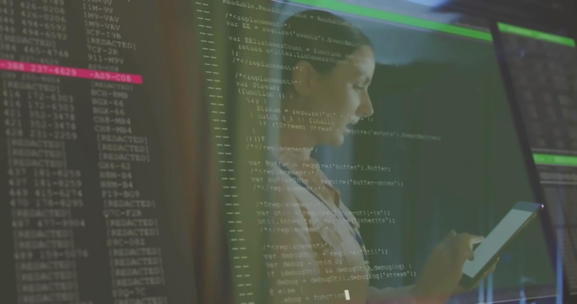 Supply chain blockchain implementation showing connected network nodes